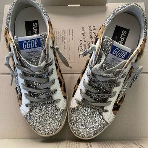 Golden Goose Superstar Classic Glitter and Pony: Size IT 37